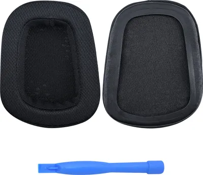 Produktbild von Ersatz Ohrpolster für Logitech G35, G230, G431, G533 - Mesh Gewebe Pads -Schwarz