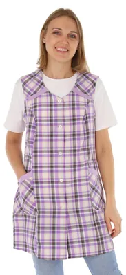 Obrázek produktu pro Omgoods - Dámský zástěra 7/8, materiál: polyester a bavlna, krátký střih - kuchyňská zástěra, design 1