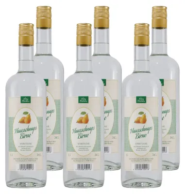 Produktbild von Alte Mühle Birnen - Schnaps (6 x 1,0L)
