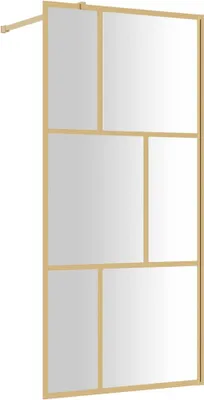 Obrázok produktu pre vidaXL Sprchová zástena pre sprchovací kút s priehľadným sklom ESG Golden 80x195cm