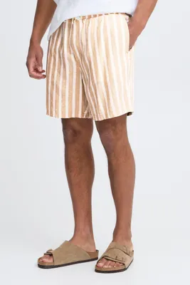 Produktbild von Solid! SDFried Herren Shorts aus Leinenmix kurze Hose mit Eingrifftaschen Kordelzug Regular fit