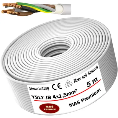 Produktbild von 5m YSLY-JB 4x1,5 Flexibles Steuerkabel für Werkzeugmaschinen Steuerleitung