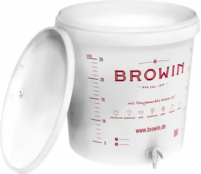 Produktbild von Gärbehälter 30L + Deckel + Zapfhahn (DE), Plastikeimer für die Gärung