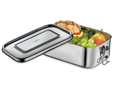 Produktbild von KÜCHENPROFI Lunchbox CLASSIC Edelstahl groß 22,5x15x 7,5cm