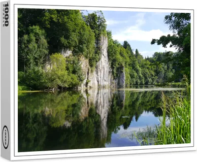 Produktbild von raxxa Premium-Puzzle "Felsen an der Donau in Gutenstein", 1000 Teile