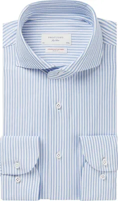Produktbild von Profuomo Hemd gestreift weiß blau