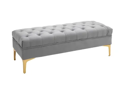 Produktbild von Sitzbank,Schuhbank, Bettbank Schuhbank mit erhöhten Beine Schlafzimmer Samt
