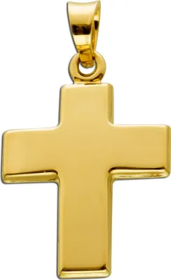 Produktbild von Kreuz  Anhänger Gelbgold 333 8 Karat Taufe