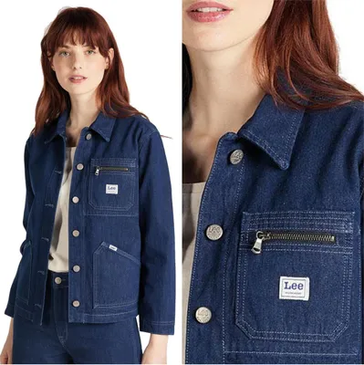 Produktbild von LEE Damen, Jeansjacke WORKER CHORE JACKET, S, Blau, jeansmantel, , jeansjacken