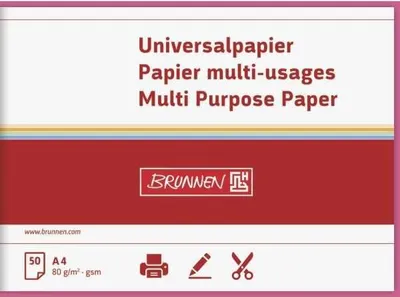 Produktbild von BRUNNEN Universalpapier A4 80g fuchsia 50 Blatt 105125026
