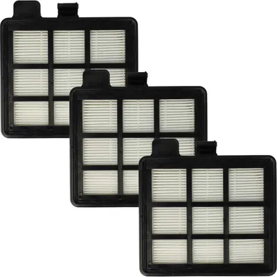 Produktbild von vhbw 3 Staubsaugerfilter Ersatz für Ariete AT5185394210, 00P274100AR0, 00P274110AR0 für Staubsauger - HEPA-Filter Schwarz Weiß