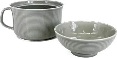 Produktbild von Becher und Schüssel Set Deux, grau