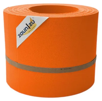 Produktbild von Sichtschutzstreifen zaun|zu PREMIUM 10x Einzelstreifen 2,55m für Doppelstabzaun Orange,10x 2,55m