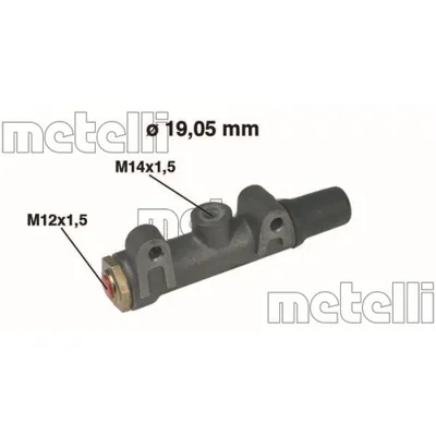 Produktbild von METELLI 05-0002 Bremszylinder Hauptbremszylinder für FIAT 600 Limousine für SEAT 600 D Limousine