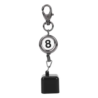 Image de Porte-craie de billard, extensible noir avec porte-clés, pour snooker & pool