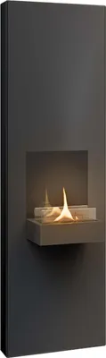 Image de Tenderflame - Cheminée murale rechargeable Rock - noir