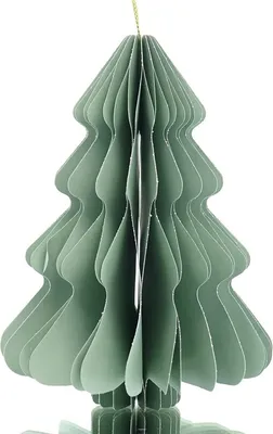 Produktbild von Kaemingk Weihnachtsanhänger Tannenbaum Mintgrün Glitter & Aufhänger 14,5 cm - Papier