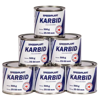 Produktbild von Karbid 3kg (6x 500g) - Carbid Kabit Kabitt karbitt Karbit Karbid Extra Große Körnung 25-50mm - 6 Dosen