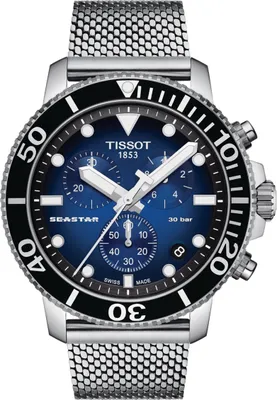 Produktbild von Tissot Seastar 1000 45,5 mm blau-schwarzes Zifferblatt 300 m Chronograph