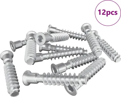 Obrázok produktu pre vidaXL Skrutka s uzáverom 12 ks Strieborná M7 x 40 mm Oceľ