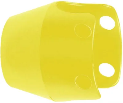 Produktbild von Schneider Electric Schutzkragen f. Ø 40 Pilzdrucktaster u. Ø 22mm Geräte, gelb ZBZ1605