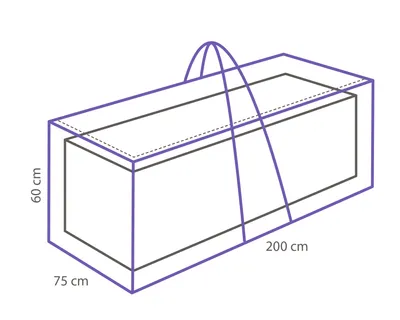 Produktbild von Luxus-Kissen-Aufbewahrungstasche 200 x 75 x 60 cm