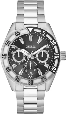 Produktbild von Guess Herren Uhr Armbanduhr Letterman GW0904G1 Edelstahl