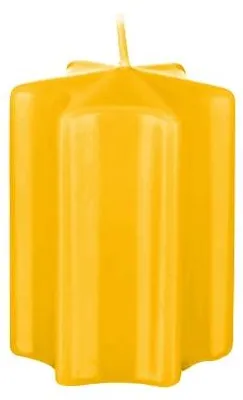 Produktbild von Sternkerzen Goldgelb 12 x Ø 6 cm, 8 Stück