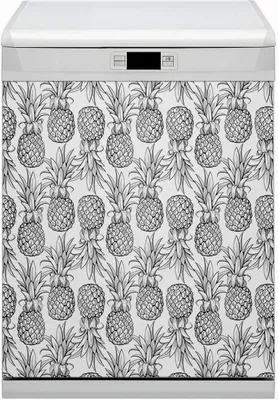 Produktbild von Küche Dekorative Magnete  Magnet Folie für Geschirrspüler 60x70 cm   - Ananas