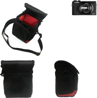 Produktbild von K-S-Trade Kameratasche Fototasche Umhängetasche Schultertasche Zubehör Tasche Schutz Hülle kompatibel mit Canon PowerShot G7 X Mark III mit