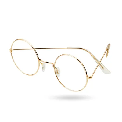 Produktbild von 1x Nikolausbrille rund - Nikolaus Accessoire für Weihnachten - Weihnachtsmannbrille Brille Nikolaus rund für Nikolauskostüm, Weihnachtsmann