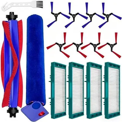 Image de Pièces de rechange pour aspirateur robot, comprenant brosse, filtres et brosses latérales