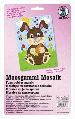 Produktbild von Moosgummi Mosaik Bastel-Set Häschen