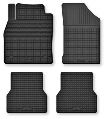 Produktbild von Gummi-Fußmatten für Volkswagen ID.3 2019- (Schrägheck) – 4-tlg, Schwarz, Semi-Universal, angepasst – Wielganizator Semi-Universal