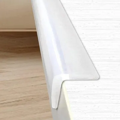 Produktbild von Unyqoos® Transparenter Silikon-Kantenschutz für Möbel – selbstklebend, lebensmittelecht & BPA-frei, stoßdämpfend für Kindersicherheit und Haustiere