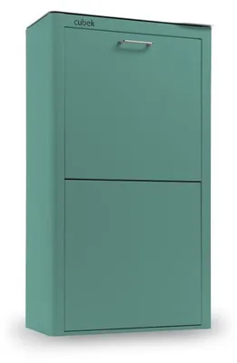 Image de CUBEK - Poubelle / poubelle Système de tri des déchets 80L - 4x20L. En métal
