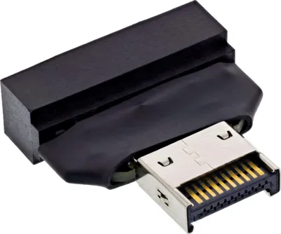 Obrázek produktu pro InLine 33446T, USB Type-E Key A, 20-pin, USB 3.0 header, 19-pin, Černá