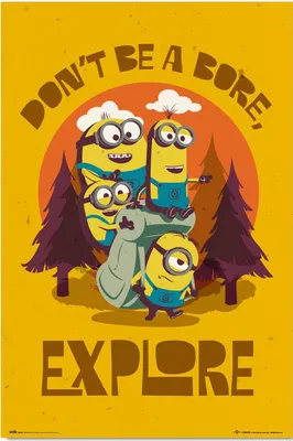 Produktbild von Despicable Me - Poster - Minions - don´t be bore