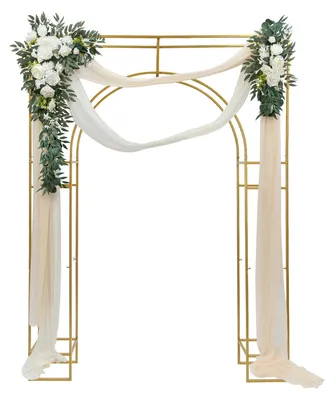 Obrázek produktu pro Svatební oblouk – Samostatný stojan na pozadí – Kov – 180 x 30 x 250 cm – Zlatá barva