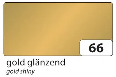 Produktbild von folia 67/25 66 Tonpapier 130g/m², 50x70cm, gold/glänzend (25 Bogen)