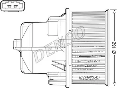 Produktbild von DENSO DEA33002 Gebläsemotor Innenraumgebläse für VOLVO XC60 (156) für LAND ROVER Range Rover Evoque (L538)