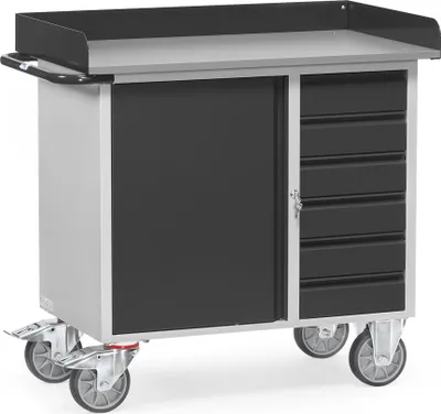 Produktbild von Fetra Transportgeräte Fetra Werkstattwagen Ladefläche 985 x 590 mm, 12450/7016
