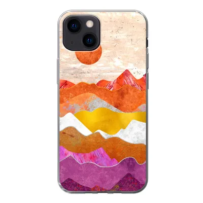 Produktbild von MuchoWow® Handyhülle Schutzhülle Hülle für iPhone 13 mini Lesbisch - Stolz - Marmor Silikon Softcase Handy Hülle - Softcase