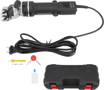 Produktbild von Elektrische Schafschermaschine - Professionelle Tierhaarschneidemaschine - 350 W - 6 Geschwindigkeiten - 220 V - Geräuscharm - Öl, Bürste und Schraubendreher