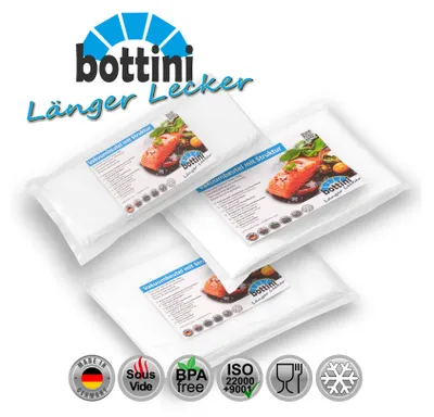 Produktbild von 150 Vakuumbeutel SET 15x30, 20x30, 25x35 für Lebensmittel