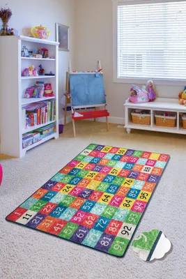 Produktbild von Conceptum Hypnose, Numbers- Numbers CHL, Bunt, Teppich, 200 x 290 cm, 100% Samtstoff
