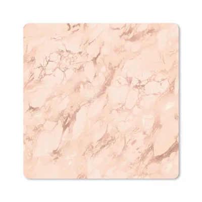 Produktbild von MuchoWow® Mauspad Mousepad Marmor - Roségold - Muster - Luxus 30x30 cm - Mousepads - Maus Mat - Pad - Mausunterlage - Gaming