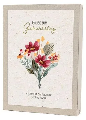 Produktbild von Kartenbox - Grüße zum Geburtstag