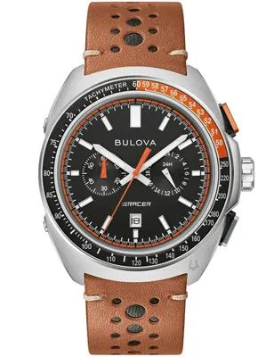 Produktbild von Bulova 98B427 Herrenuhr Chronograph Racer Braun/Schwarz