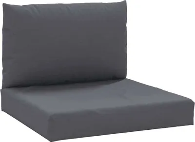 Image de vidaXL Coussin pour palette 2 pcs. Anthracite Tissu Oxford